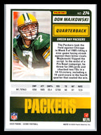 2025 Score #274 Don Majkowski Green Bay Packers