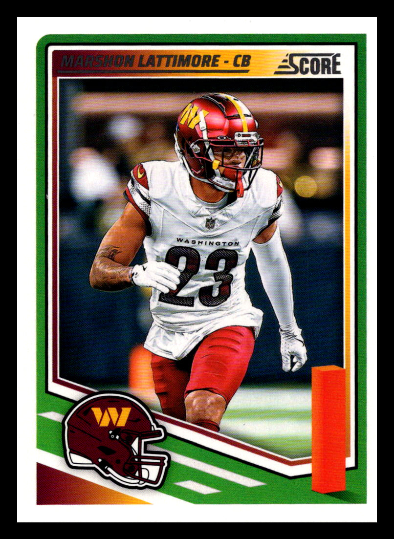 2025 Score #165 Marshon Lattimore Washington Commanders
