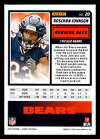 2025 Score #20 Roschon Johnson Chicago Bears