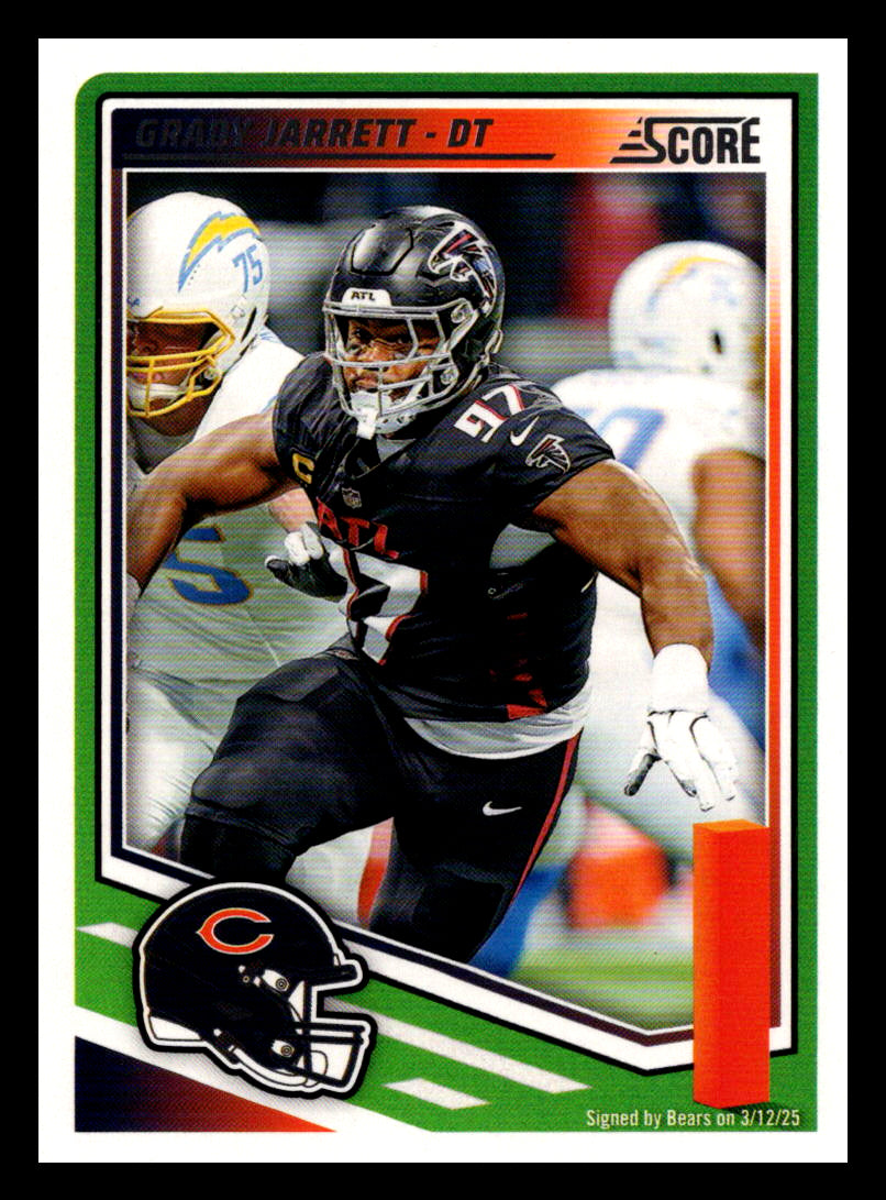 2025 Score #209 Grady Jarrett Chicago Bears