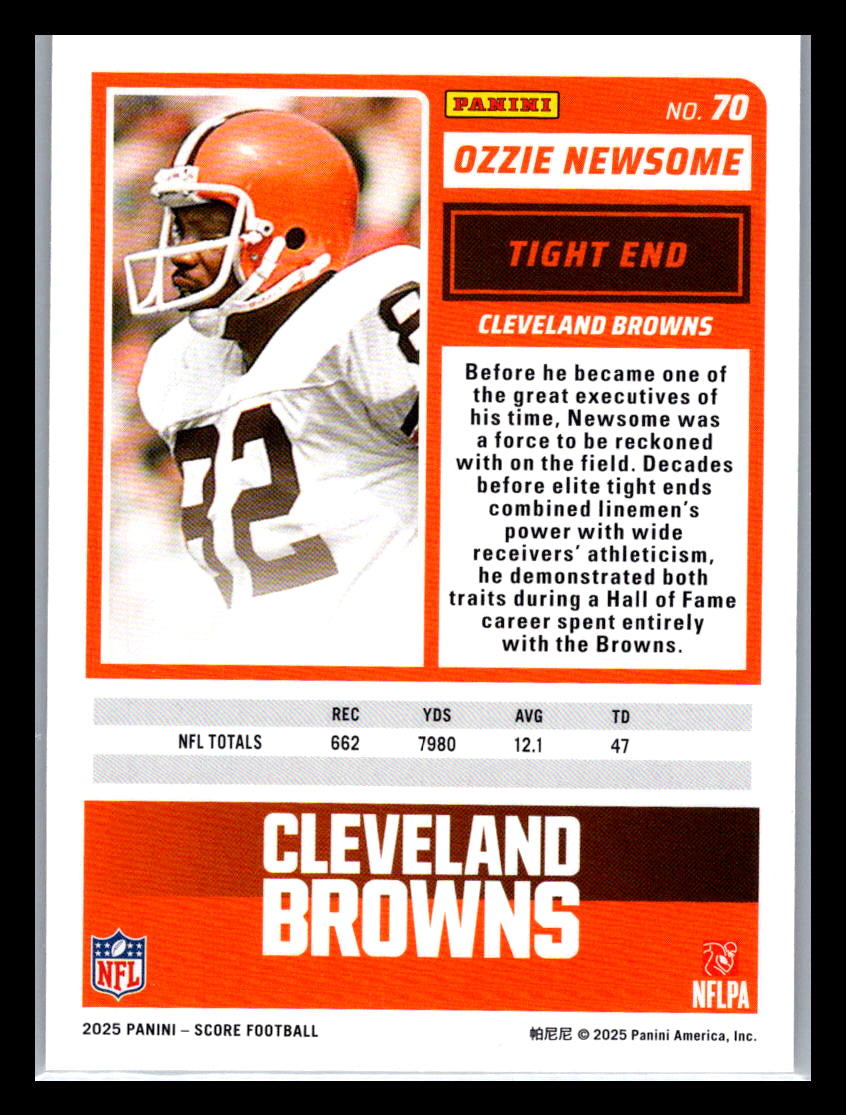 2025 Score #70 Ozzie Newsome Cleveland Browns