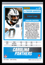 2025 Score #23 Ja'Tavion Sanders Carolina Panthers