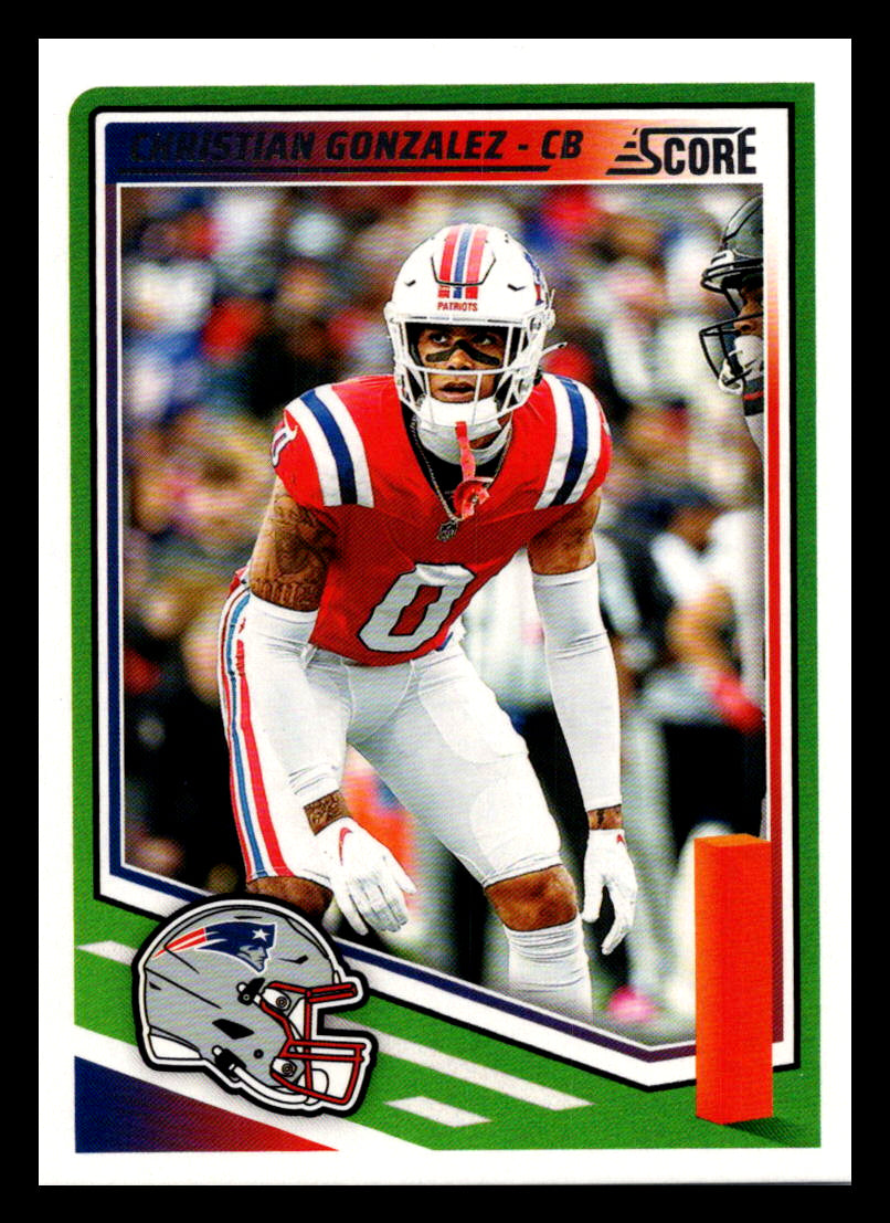 2025 Score #228 Christian Gonzalez New England Patriots