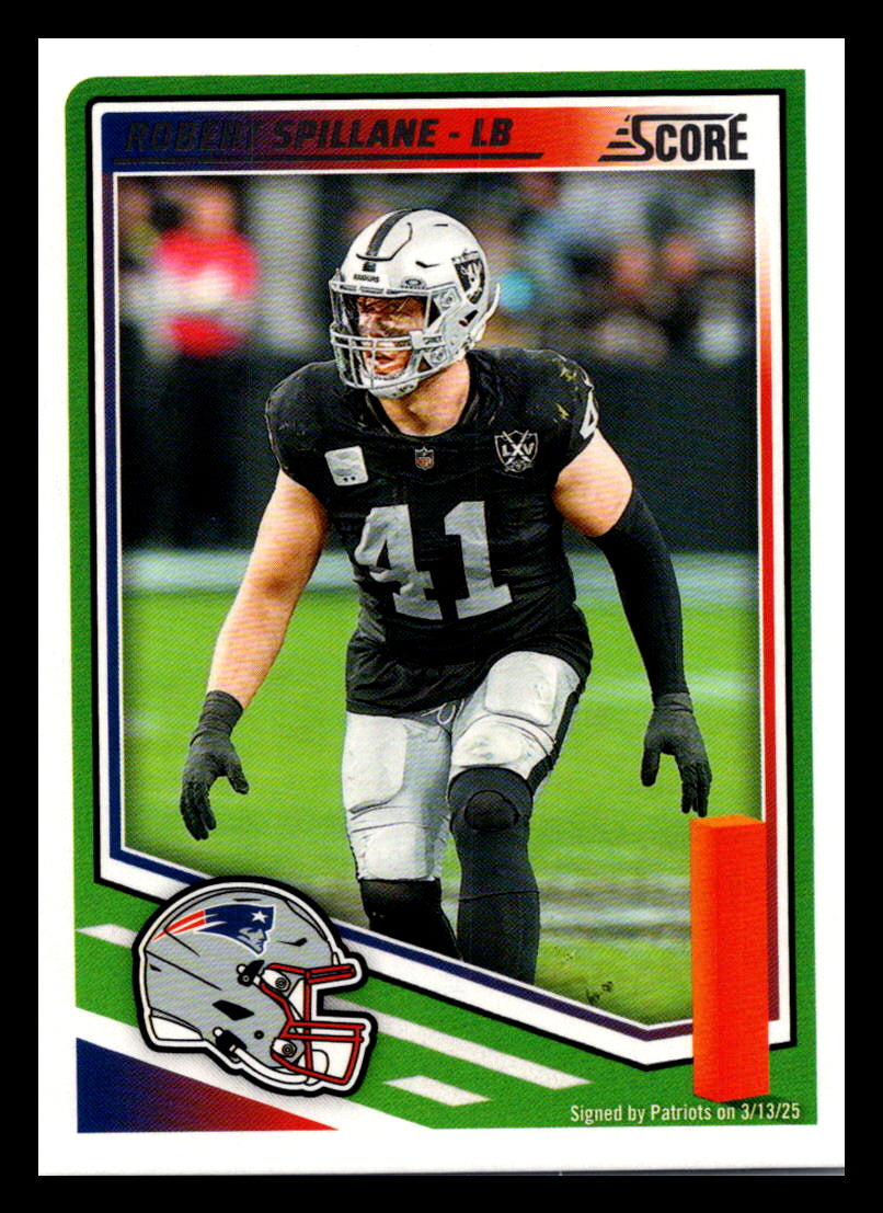 2025 Score #280 Robert Spillane New England Patriots