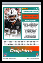 2025 Score #112 Alexander Mattison Miami Dolphins