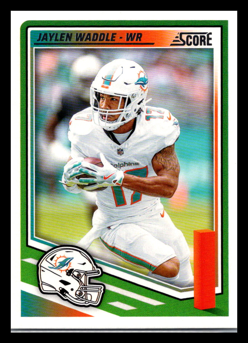 2025 Score #215 Jaylen Waddle Miami Dolphins