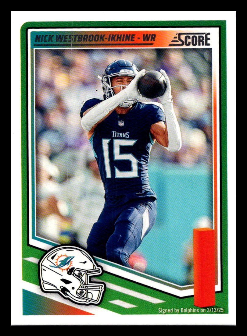 2025 Score #29 Nick Westbrook-Ikhine Miami Dolphins
