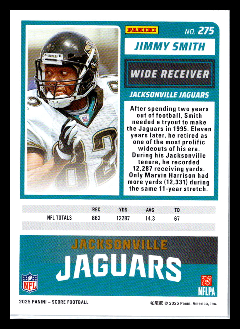 2025 Score #275 Jimmy Smith Jacksonville Jaguars