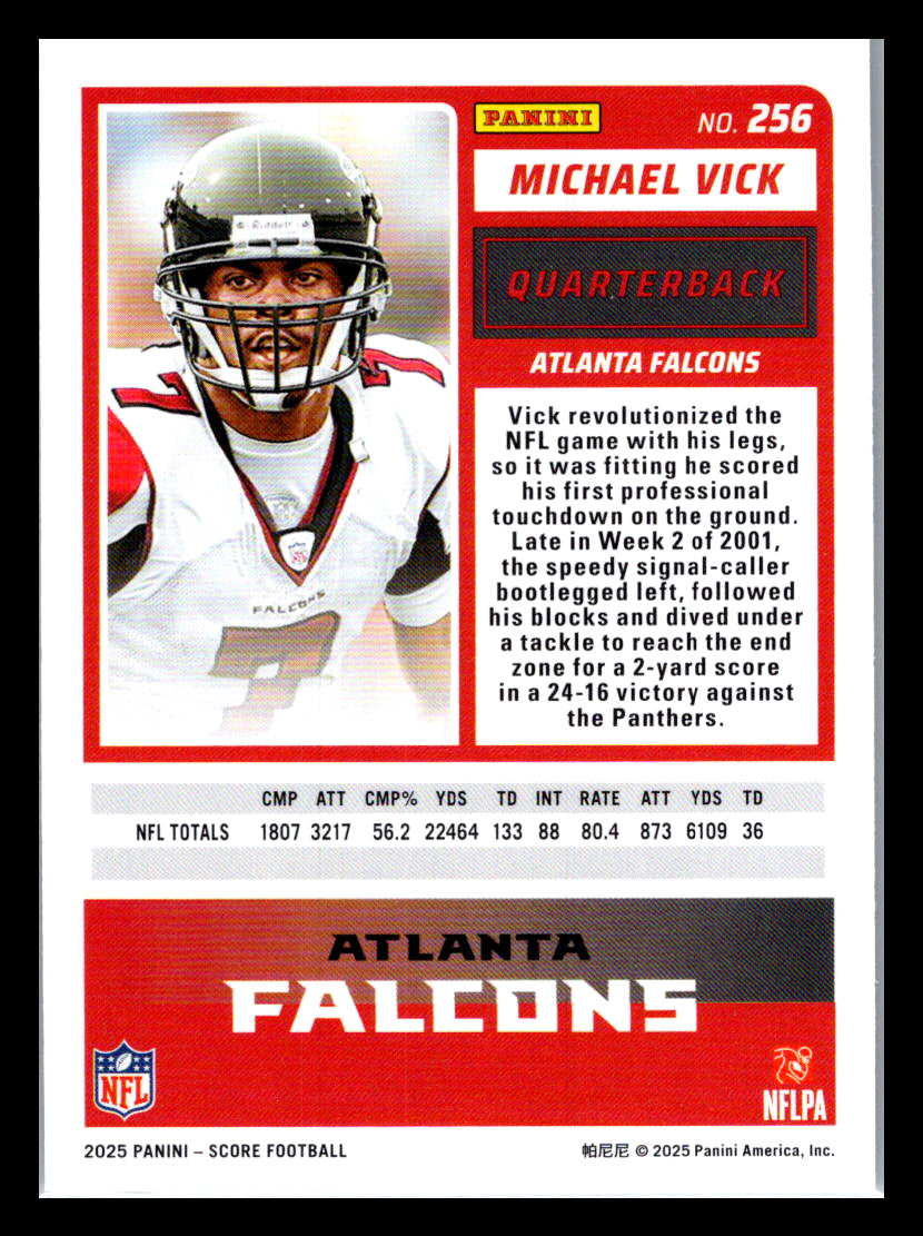 2025 Score #256 Michael Vick Atlanta Falcons