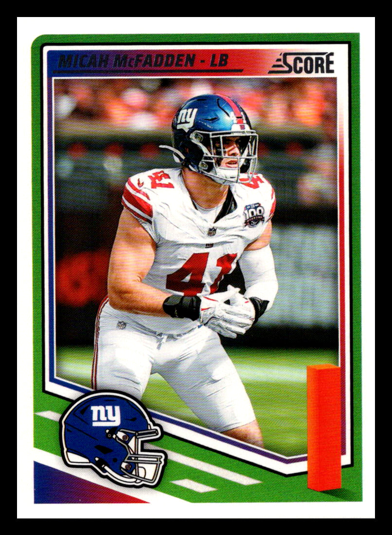 2025 Score #216 Micah McFadden New York Giants
