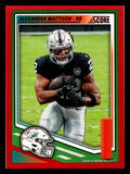 2025 Score #112 Alexander Mattison Red Miami Dolphins