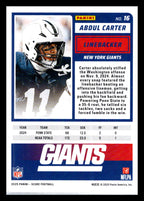 2025 Score #16 Abdul Carter Red New York Giants