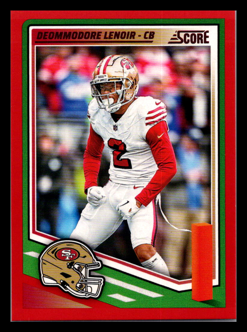 2025 Score #184 Deommodore Lenoir Red San Francisco 49ers
