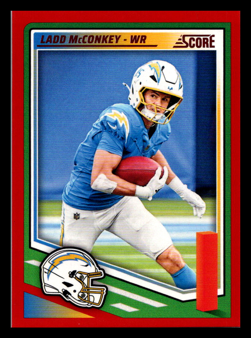 2025 Score #65 Ladd McConkey Red Los Angeles Chargers