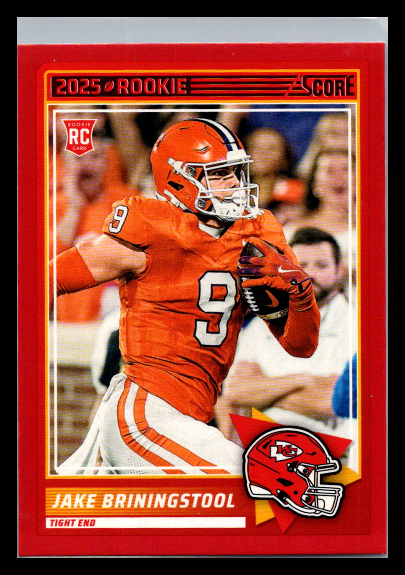 2025 Score #74 Jake Briningstool Red Kansas City Chiefs