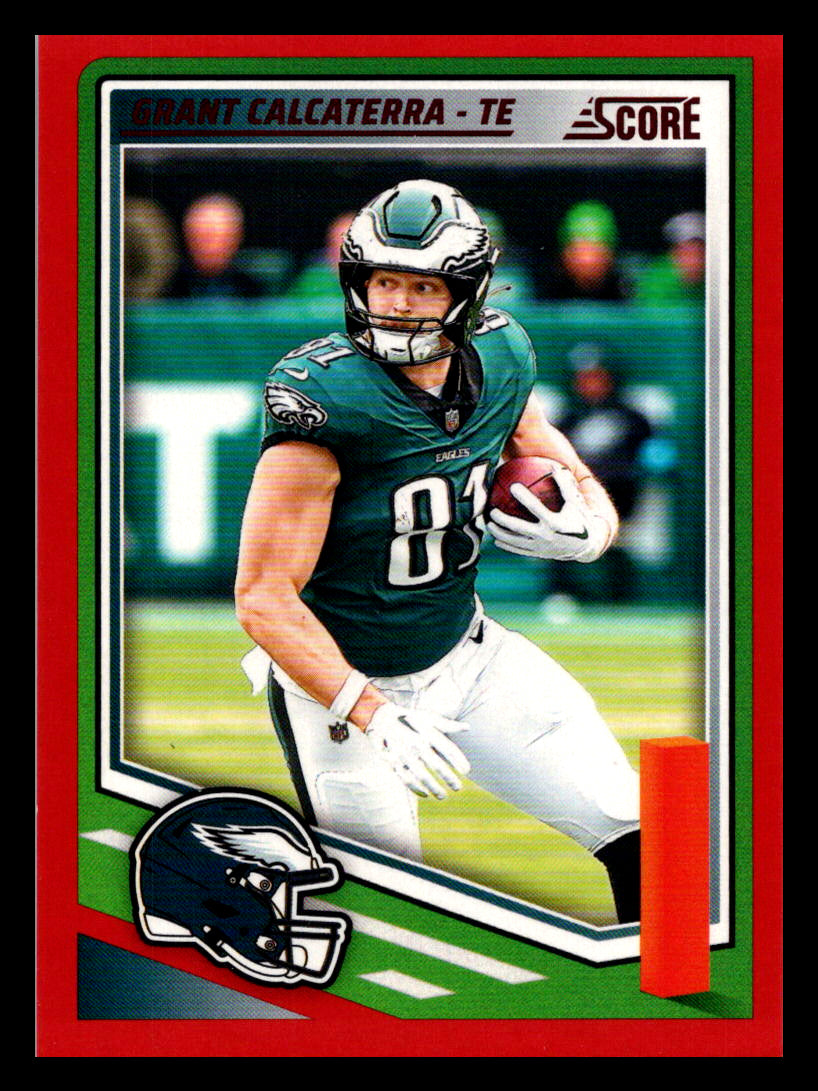 2025 Score #219 Grant Calcaterra Red Philadelphia Eagles