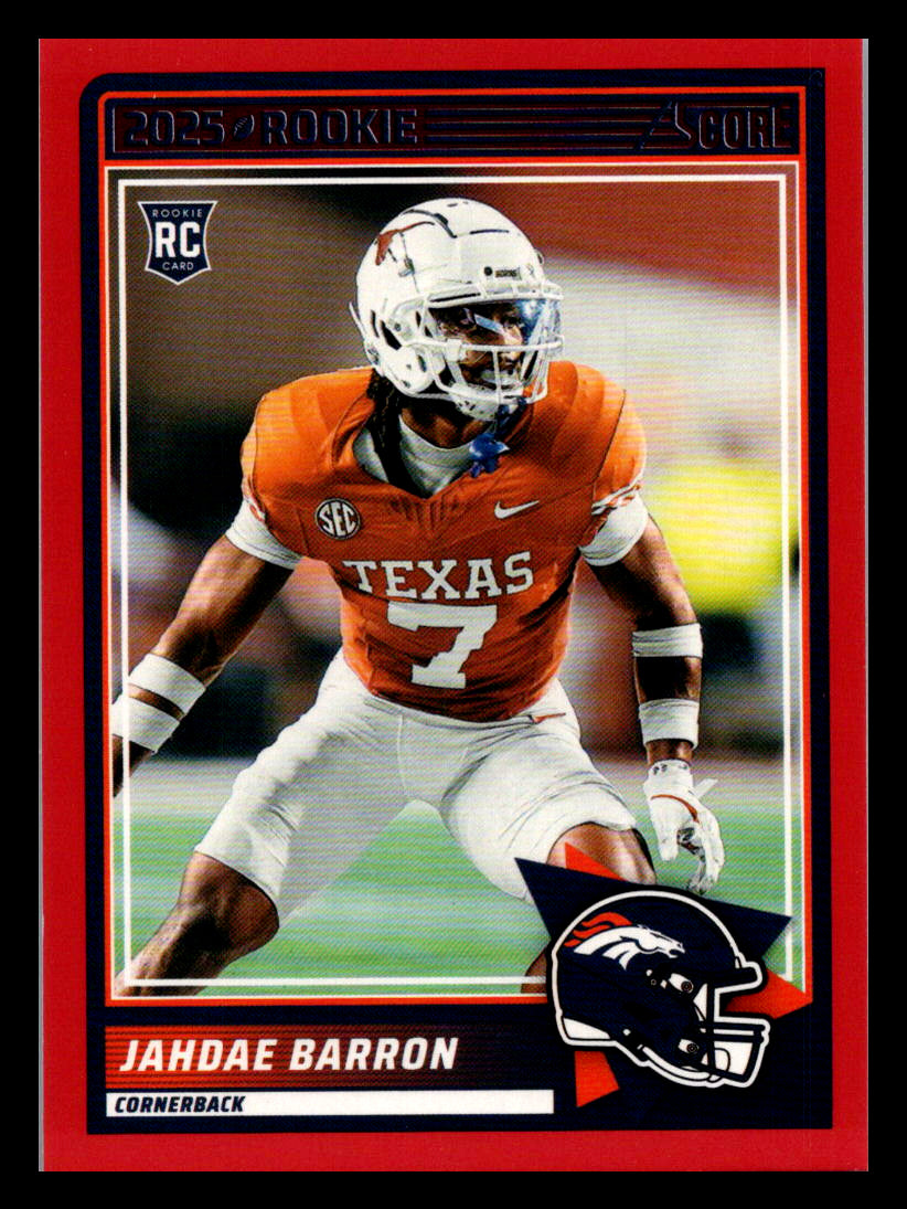 2025 Score #89 Jahdae Barron Red Denver Broncos