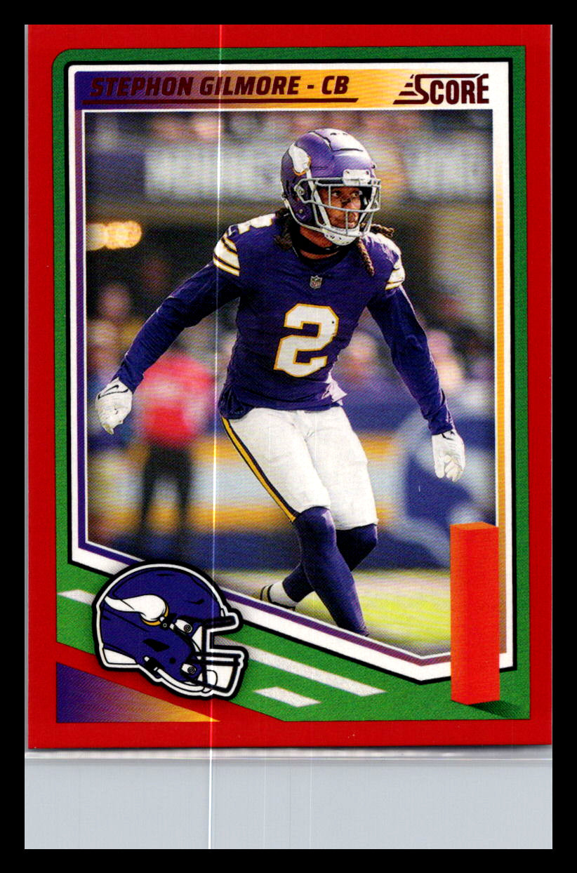 2025 Score #81 Stephon Gilmore Red Minnesota Vikings