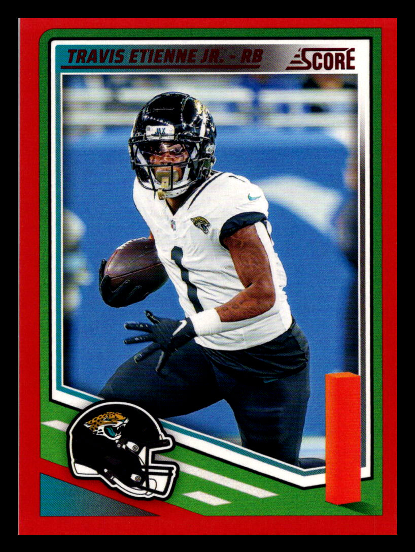 2025 Score #222 Travis Etienne Jr. Red Jacksonville Jaguars