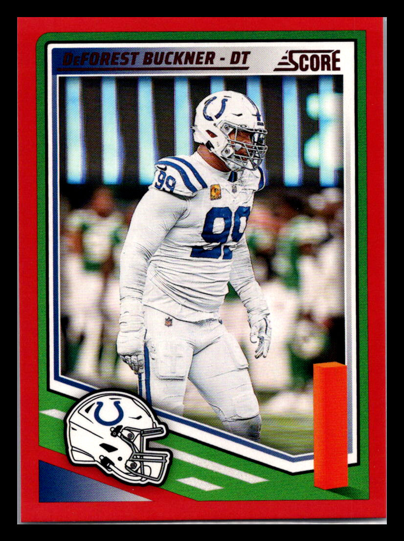 2025 Score #153 DeForest Buckner Red Indianapolis Colts