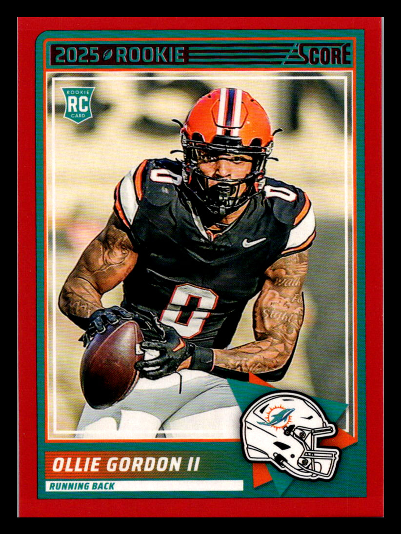 2025 Score #10 Ollie Gordon II Red Miami Dolphins