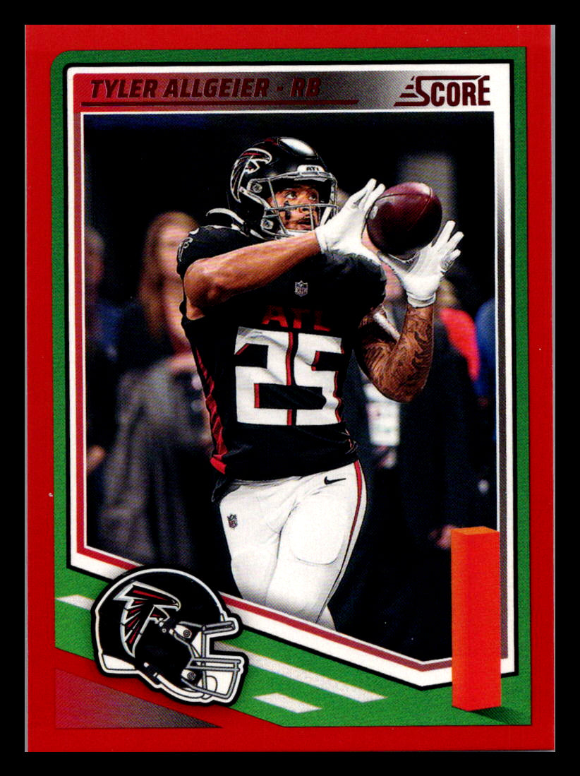 2025 Score #56 Tyler Allgeier Red Atlanta Falcons