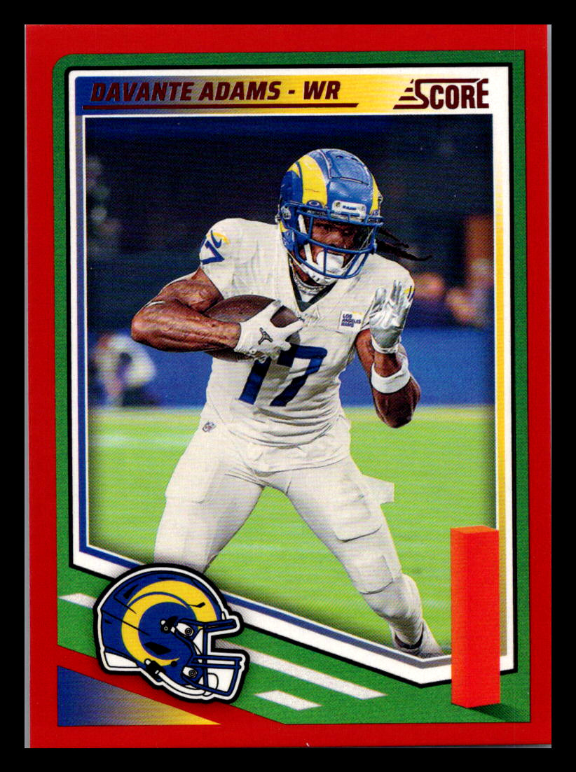 2025 Score #73 Davante Adams Red Los Angeles Rams