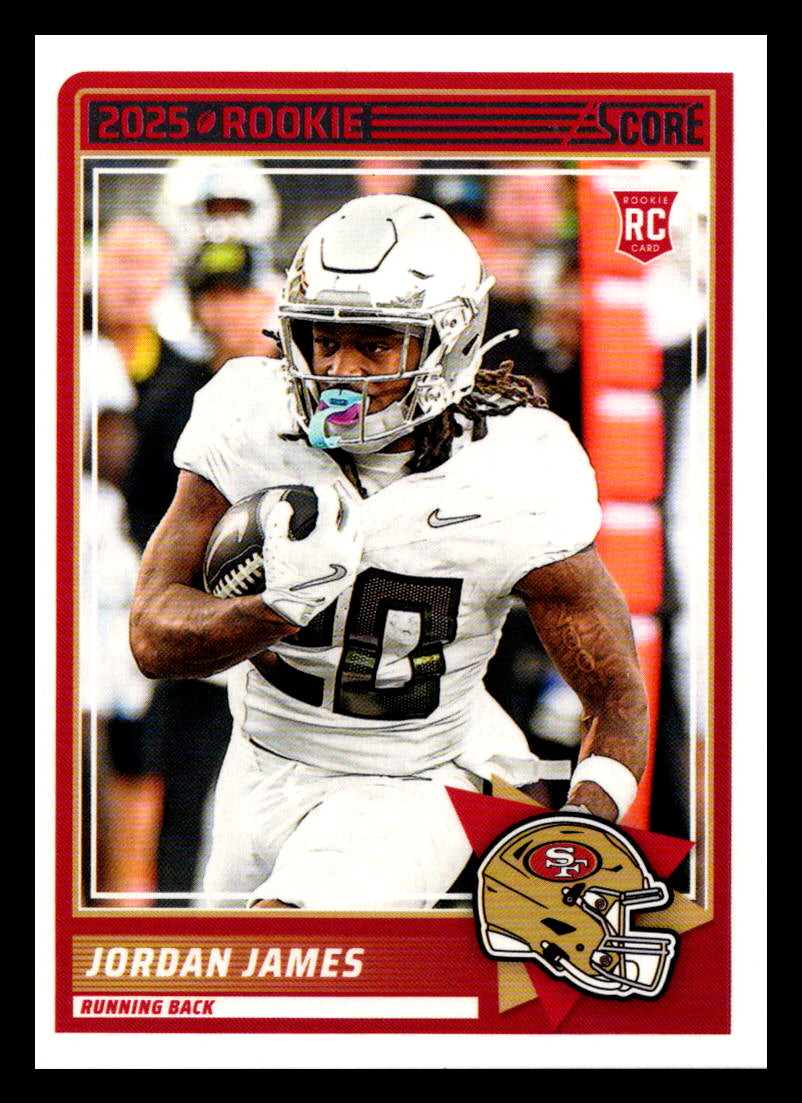 2025 Score #47 Jordan James San Francisco 49ers