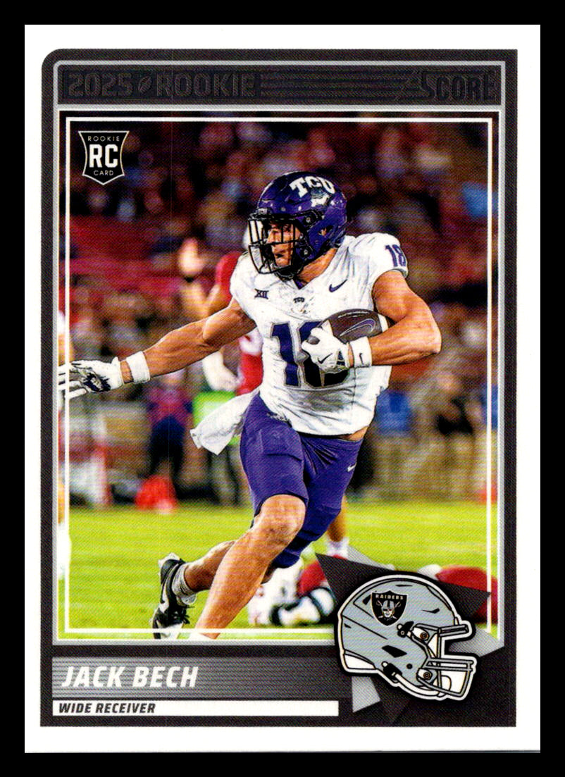 2025 Score #63 Jack Bech Las Vegas Raiders