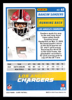 2025 Score #45 Raheim Sanders Los Angeles Chargers