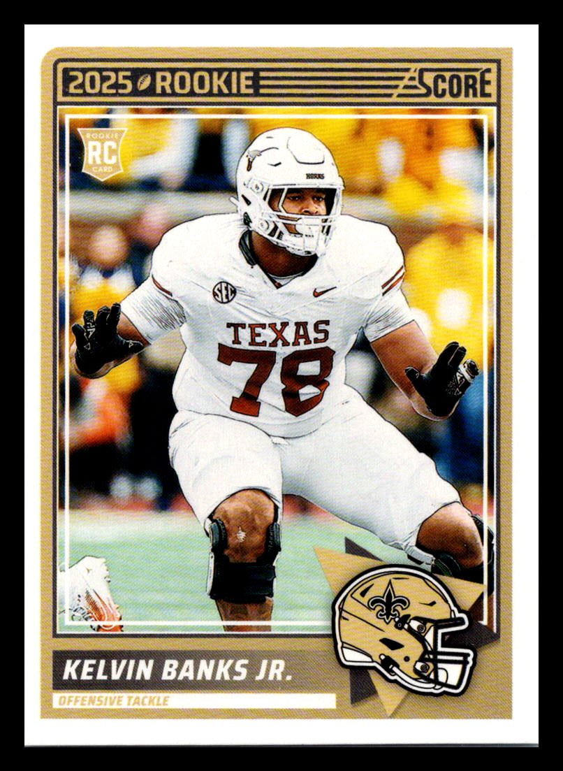 2025 Score #23 Kelvin Banks Jr. New Orleans Saints