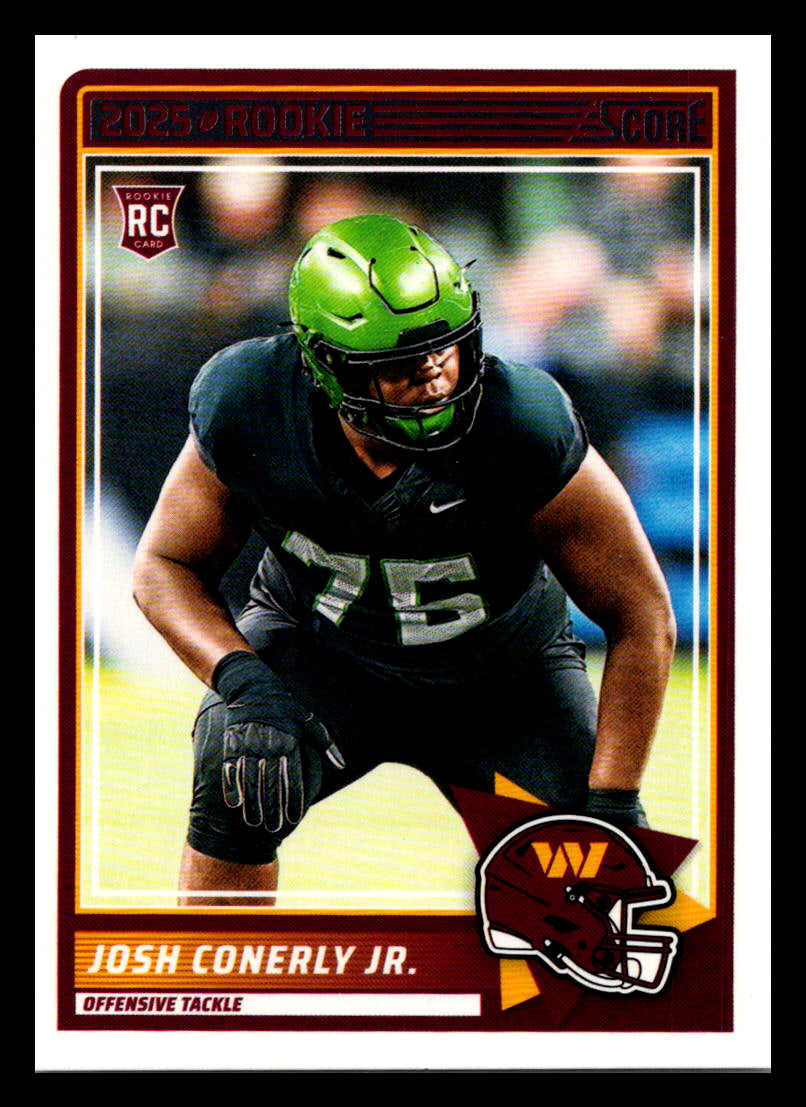 2025 Score #100 Josh Conerly Jr. Washington Commanders