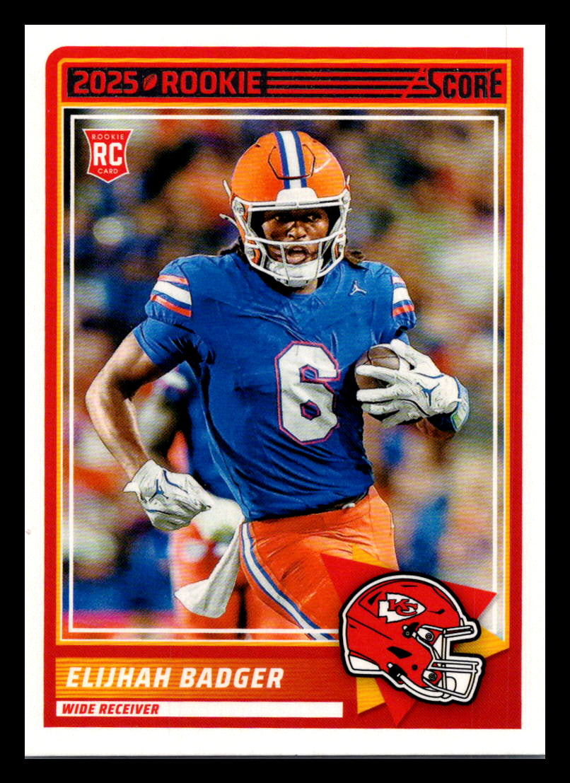 2025 Score #69 Elijhah Badger Kansas City Chiefs