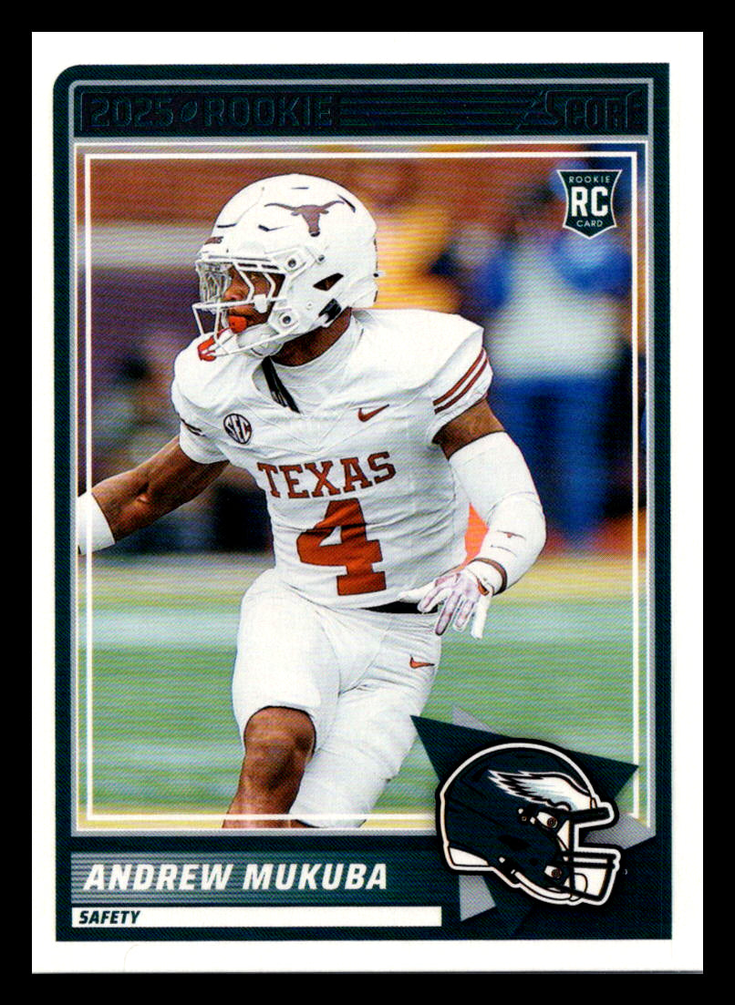 2025 Score #98 Andrew Mukuba Philadelphia Eagles