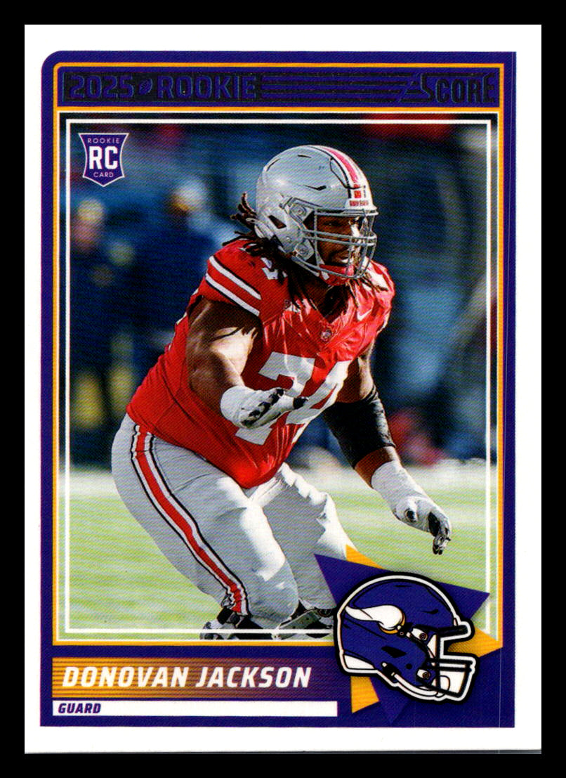 2025 Score #90 Donovan Jackson Minnesota Vikings