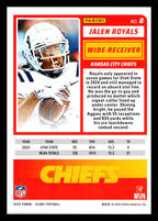 2025 Score #8 Jalen Royals Kansas City Chiefs