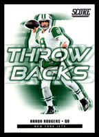 2025 Score #10 Aaron Rodgers Throwbacks New York Jets