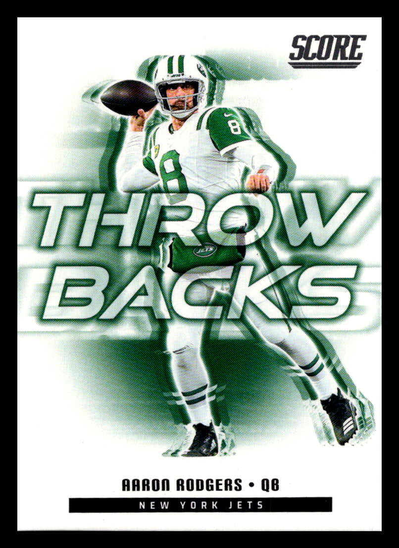 2025 Score #10 Aaron Rodgers Throwbacks New York Jets