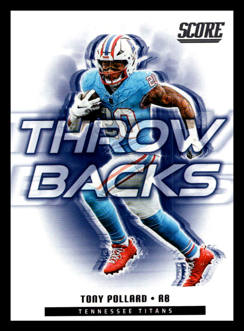 2025 Score #14 Tony Pollard Throwbacks Tennessee Titans