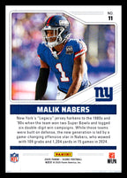 2025 Score #11 Malik Nabers Throwbacks New York Giants