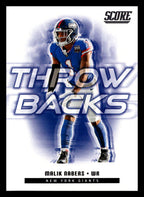2025 Score #11 Malik Nabers Throwbacks New York Giants