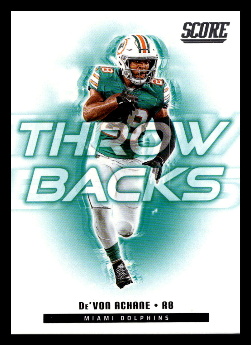 2025 Score #9 De’Von Achane Throwbacks Miami Dolphins