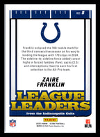 2025 Score #8 Zaire Franklin League Leaders Indianapolis Colts