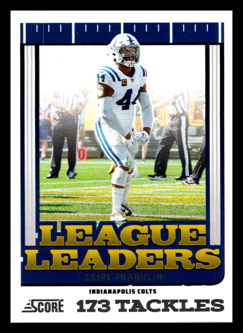 2025 Score #8 Zaire Franklin League Leaders Indianapolis Colts