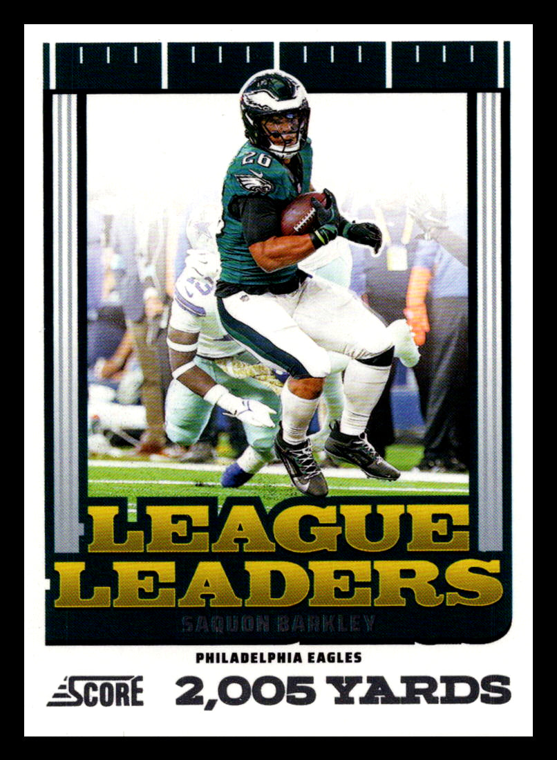 2025 Score #3 Saquon Barkley League Leaders Philadelphia Eagles