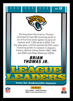 2025 Score #13 Brian Thomas Jr. League Leaders Jacksonville Jaguars