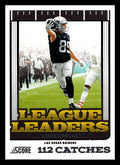 2025 Score #12 Brock Bowers League Leaders Las Vegas Raiders