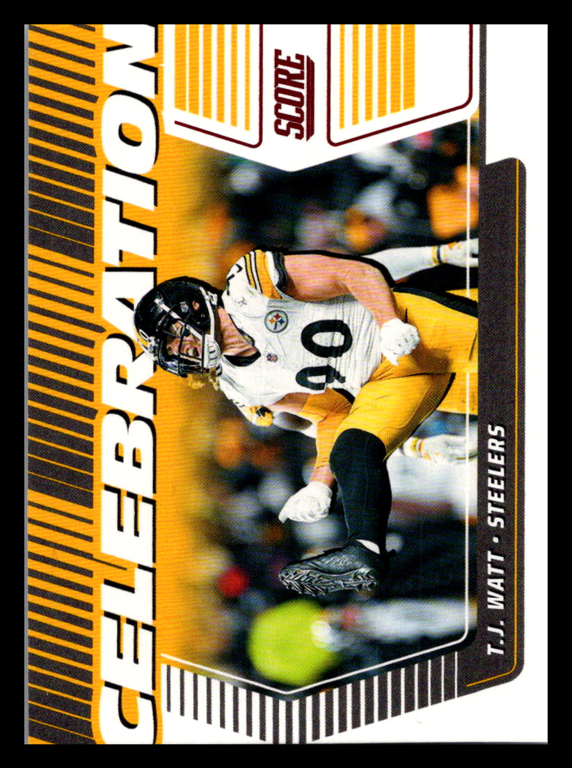 2025 Score #C-TWA T.J. Watt Celebration Pittsburgh Steelers