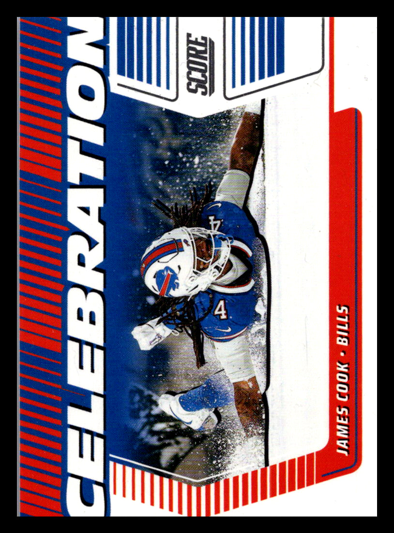 2025 Score #C-JCO James Cook Celebration Buffalo Bills