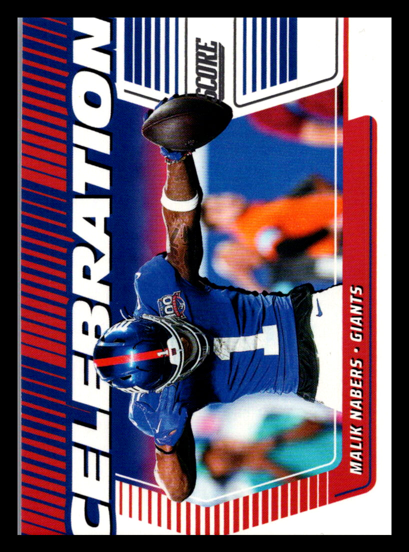 2025 Score #C-MNA Malik Nabers Celebration New York Giants